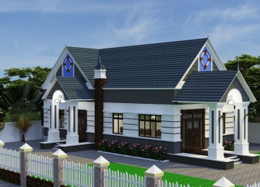 KIẾN TRÚC NHÀ BIỆT THỰ SÂN VƯỜN CỔ ĐIỂN