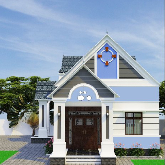 KIẾN TRÚC NHÀ BIỆT THỰ SÂN VƯỜN CỔ ĐIỂN